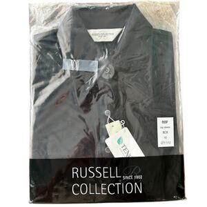 Russel Collection Black Ladies Cap Sleeve Yacht/Crew Tencel Shirt